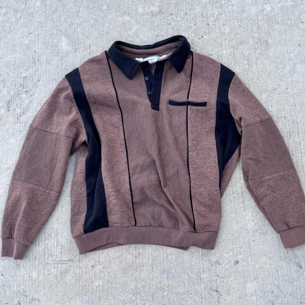 Classics by Palmland Pullover XL Striped Colorblock Streetwear 90s Y2K Sweater - Picture 1 of 7